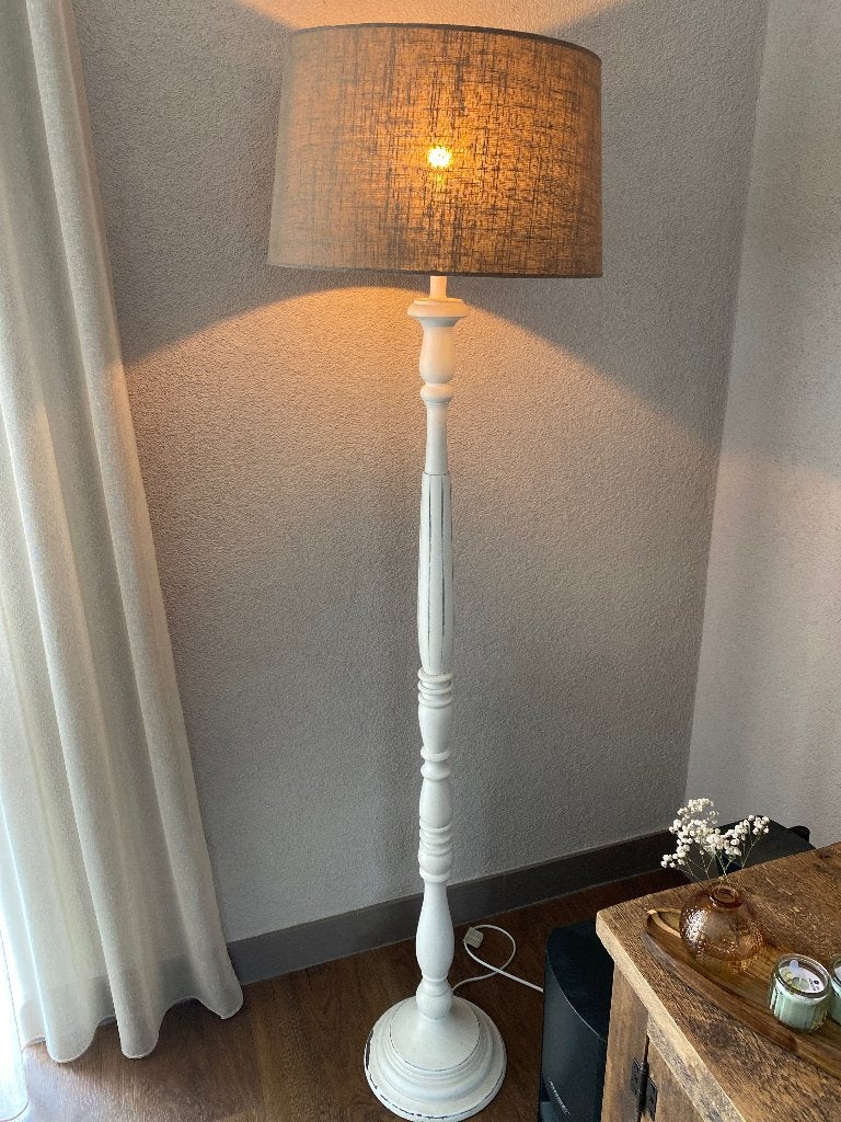 Vloerlamp, Ophalen, Zo goed als nieuw, Hout, 150 tot 200 cm