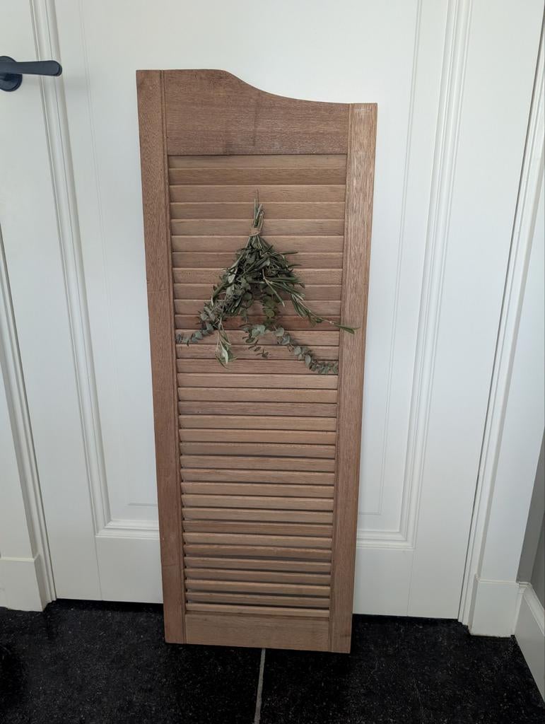 Louvere deur, raam scherm, decoratie loevere deur., Ophalen, Zo goed als nieuw