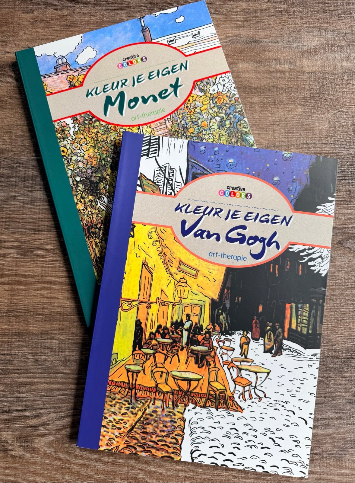 Monet & Van Gogh Kleurboeken - Creative Colors (2 stuks), Hobby en Vrije tijd, Tekenen, Ophalen of Verzenden, Nieuw, Papier, Schets- of Tekenboek