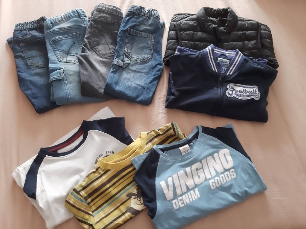Pakket jongenskleding Mt 116-122 -- losse verkoop kan ook !, Kinderen en Baby's, Overige typen, Ophalen of Verzenden, Zo goed als nieuw