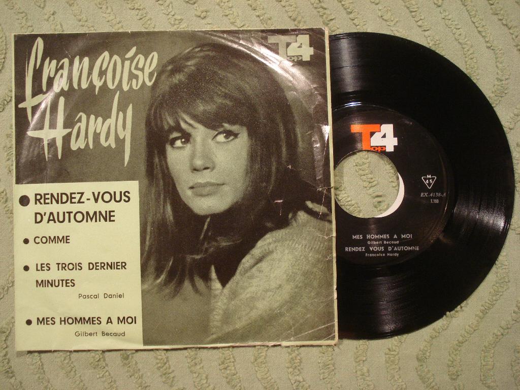 Françoise Hardy 7" Vinyl EP: ‘Rendez-vous d’automne’ (Iran), Cd's en Dvd's, Vinyl Singles, Ophalen of Verzenden, Gebruikt, Pop