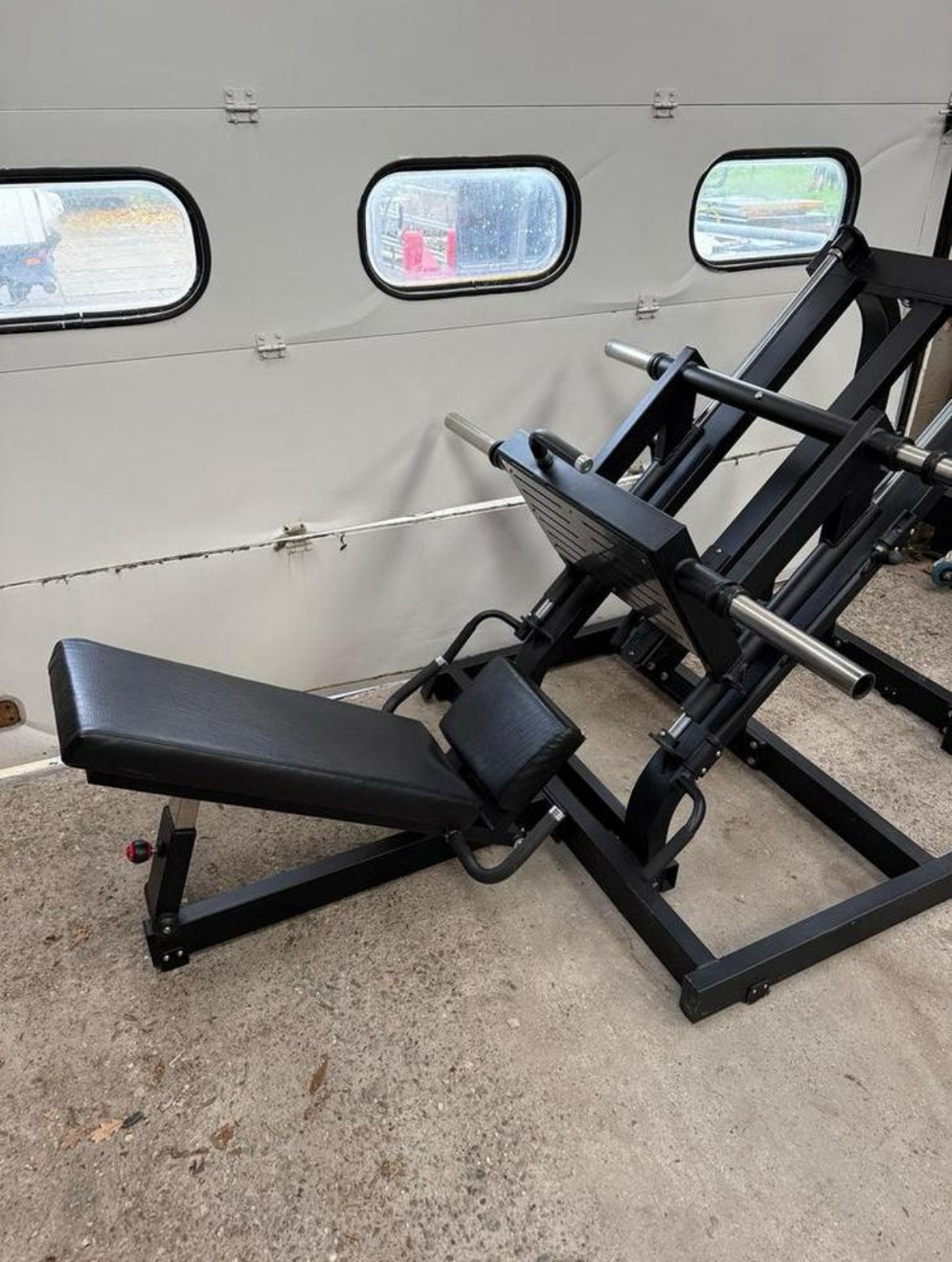 45 degree plate loaded legpress / beinpresse / legs, Sport en Fitness, Fitnessmaterialen, Ophalen, Benen, Gebruikt, -