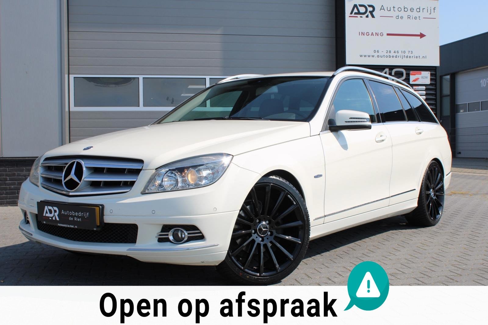 Mercedes-Benz C-klasse Estate 180 CGI Avantgarde AUTOMAAT/19, Auto's, Euro 5, Achterwielaandrijving, Zwart, 1455 kg
