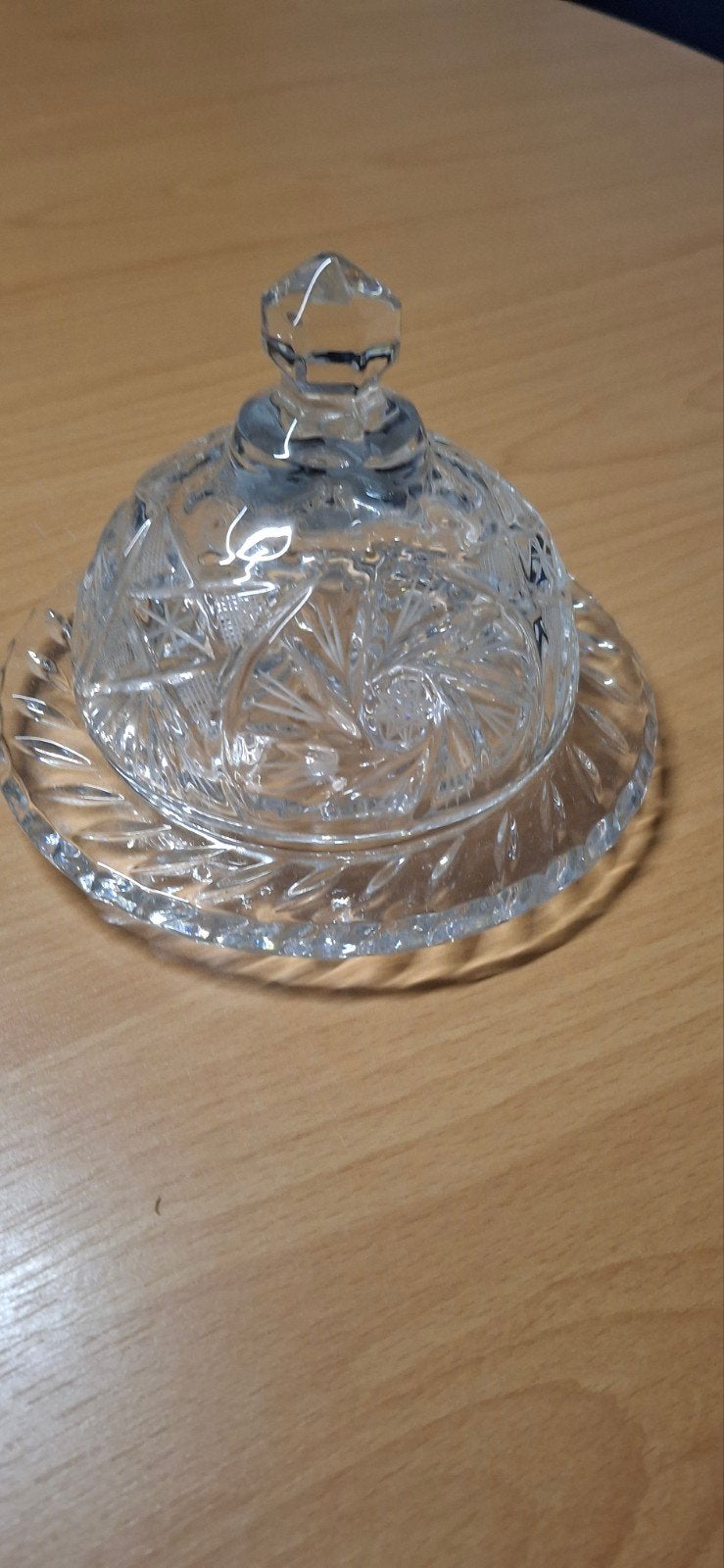 Violetta kristal botervloot, Antiek en Kunst, Ophalen of Verzenden