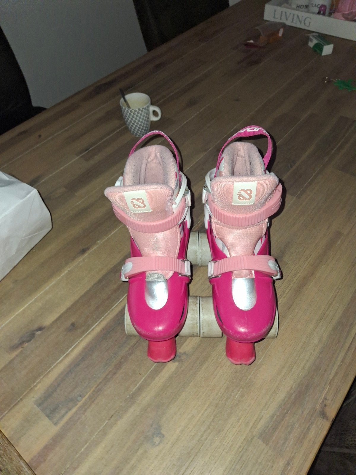 Roze verstelbare rolschaatsen voor kinderen (mt 29-32), Kinderen en Baby's, Speelgoed | Buiten | Rolschaatsen, Ophalen of Verzenden