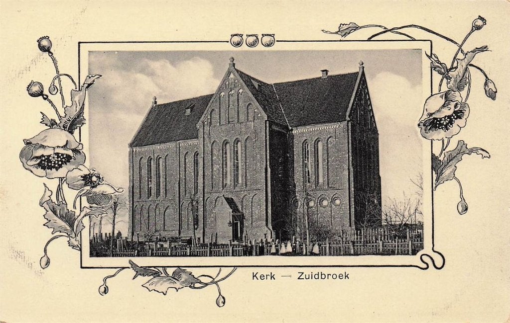 703-073-033 Kerk Zuidbroek, Verzamelen, Ansichtkaarten | Nederland, Groningen, Voor 1920, Verzenden