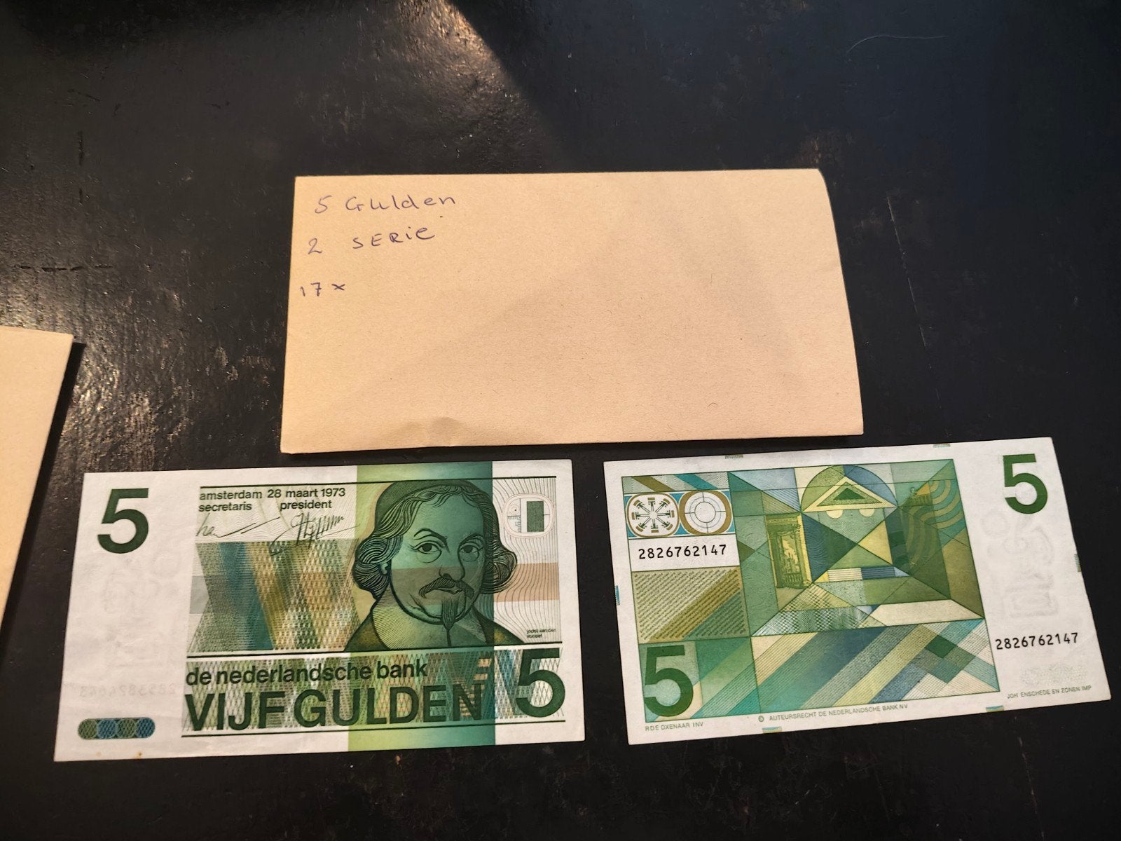 gulden bankbiljetten, Postzegels en Munten, Ophalen, 5 gulden