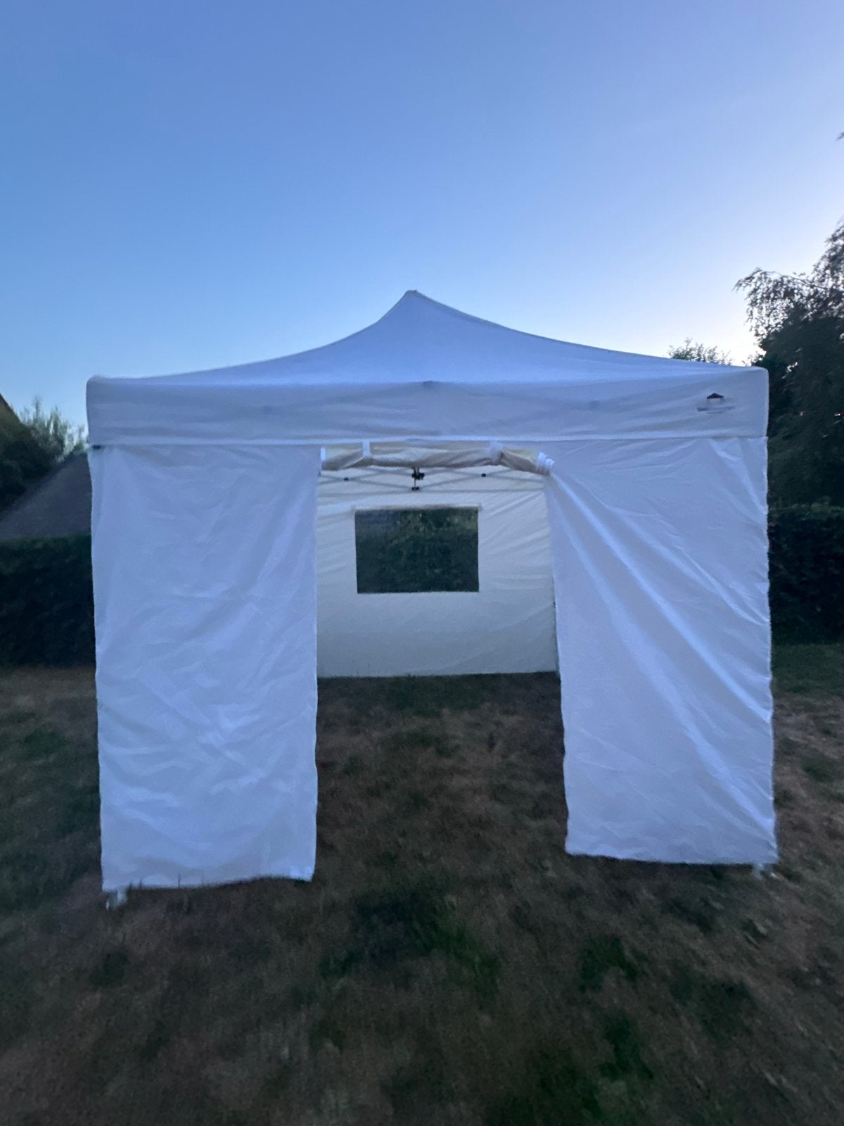 Witte Partytent - PVC Doek - Volledig Afsluitbaar, Tentdiscount, Opvouwbaar, Partytent, Minder dan 4 meter