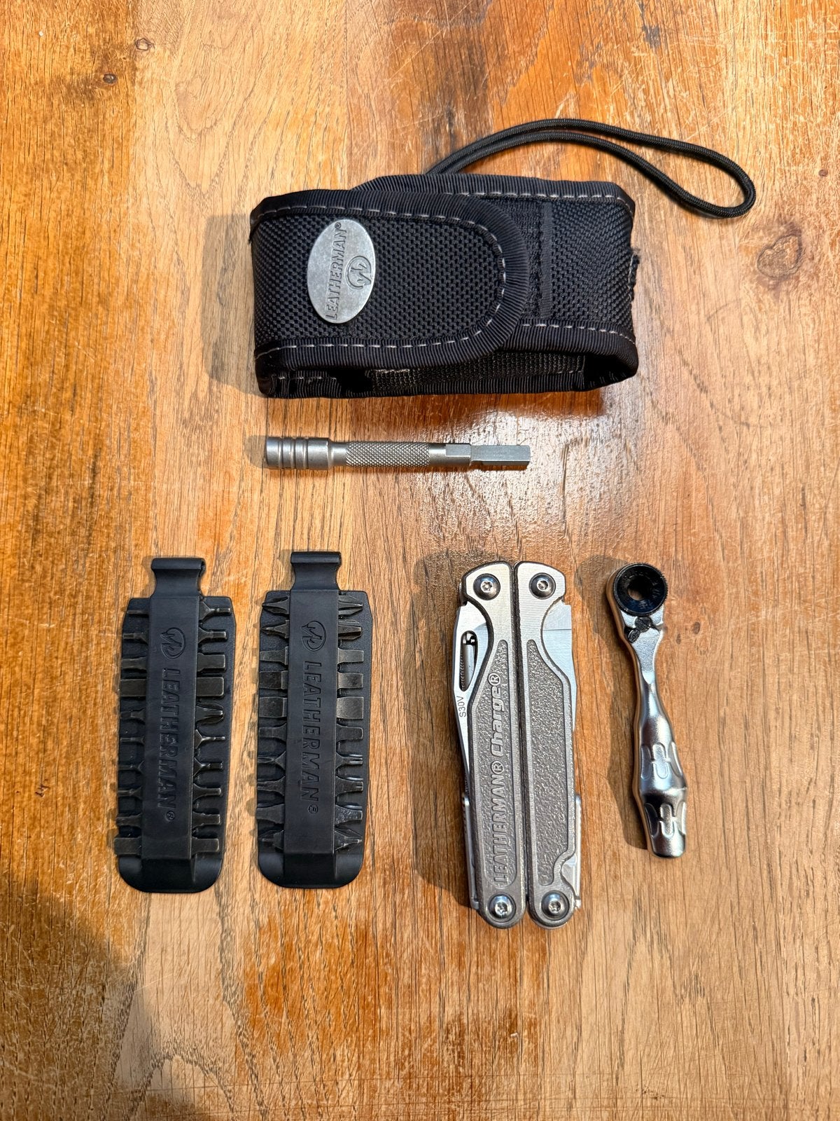 Leatherman Charge TTi Multitool SET, Ophalen of Verzenden, Zo goed als nieuw, Multitool, Overige merken
