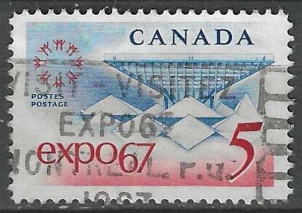 Canada 1967 - Yvert 390 - Tentoonstelling te Montreal (ST), Verzenden, Gestempeld, Noord-Amerika