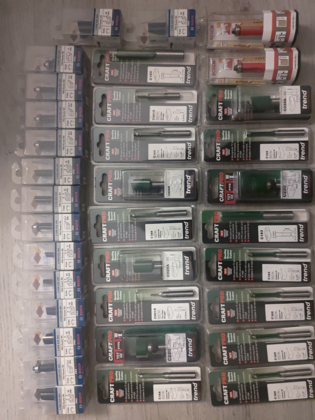 Diverse frezen sets van Bosch en Trend Craft Pro, Ophalen of Verzenden, Nieuw, Bovenfrees, Bosch, Trend Craft Pro
