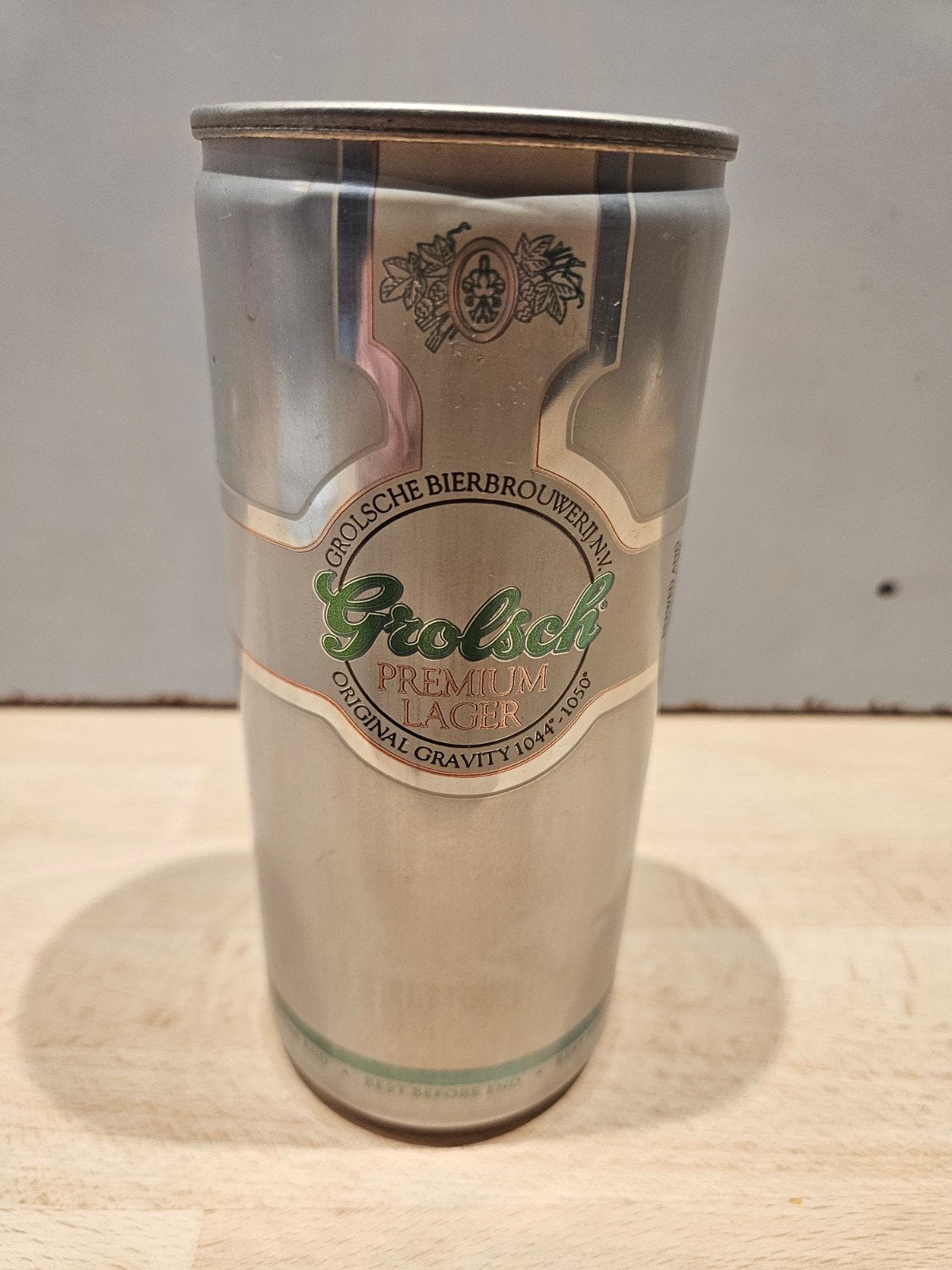 Grolsch Premium Lager bierblik - Verzegeld en leeg - Promo, Ophalen of Verzenden, Gebruikt, Overige typen, Grolsch