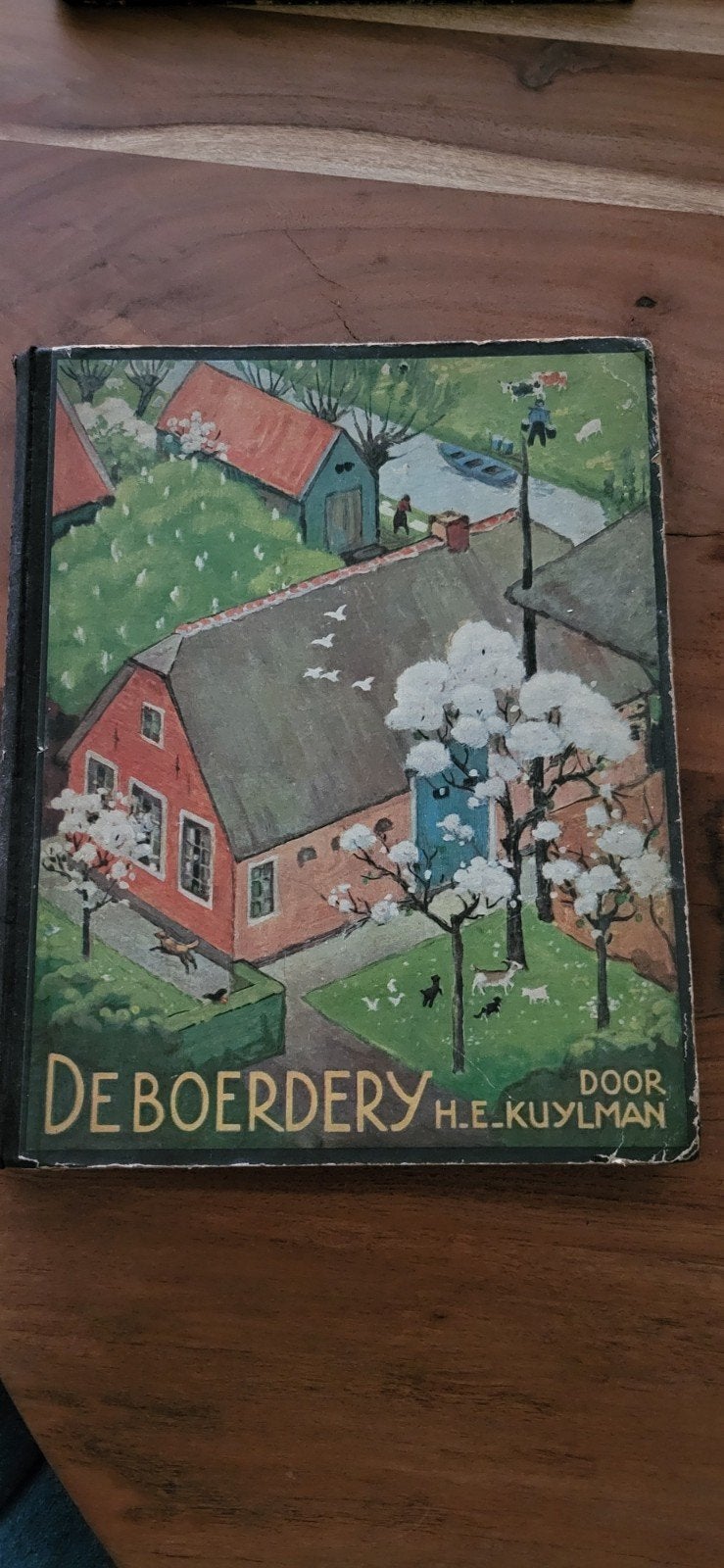 Zeldzaam Verkade plaatjesalbum 'De Boerderij' door H.E. Kuyl, Ophalen of Verzenden, Gelezen, Plaatjesalbum