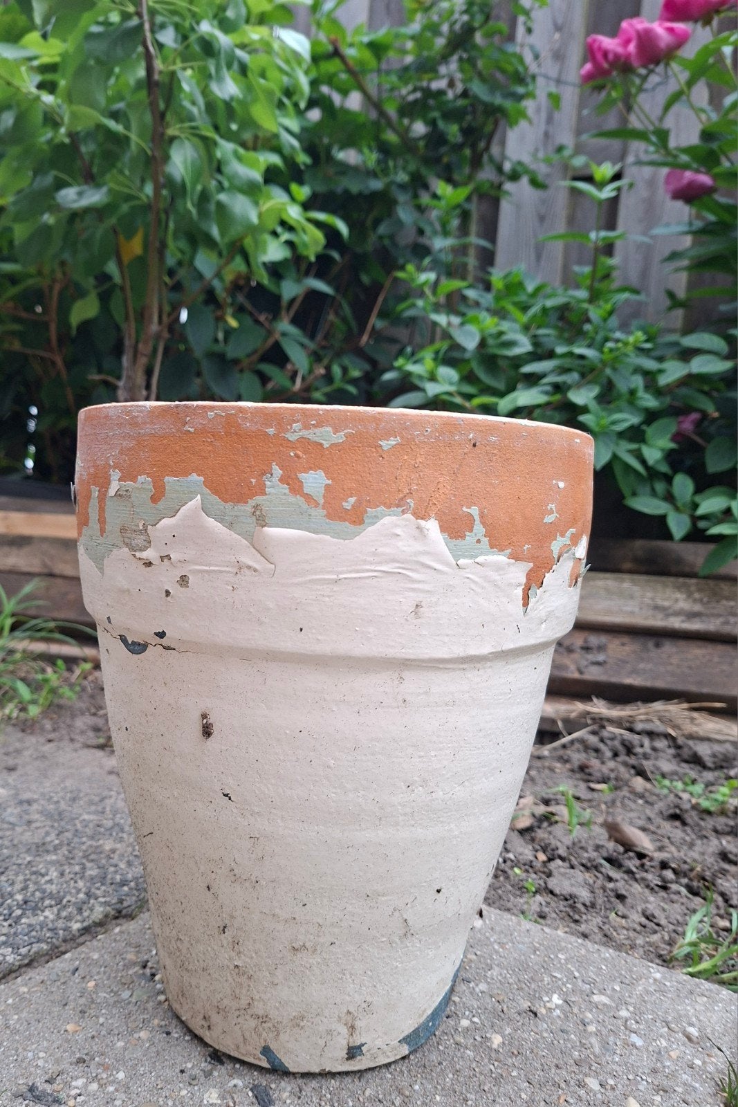 landelijke sterke bloempot, Ophalen, Steen, Rond, Balkon