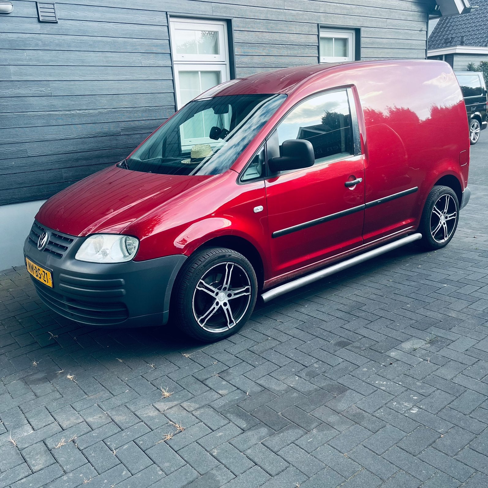 Mmbs volkswagen caddy diesel., Auto's, Bestelauto's, Voorwielaandrijving, Zwart, 4 cilinders, Volkswagen