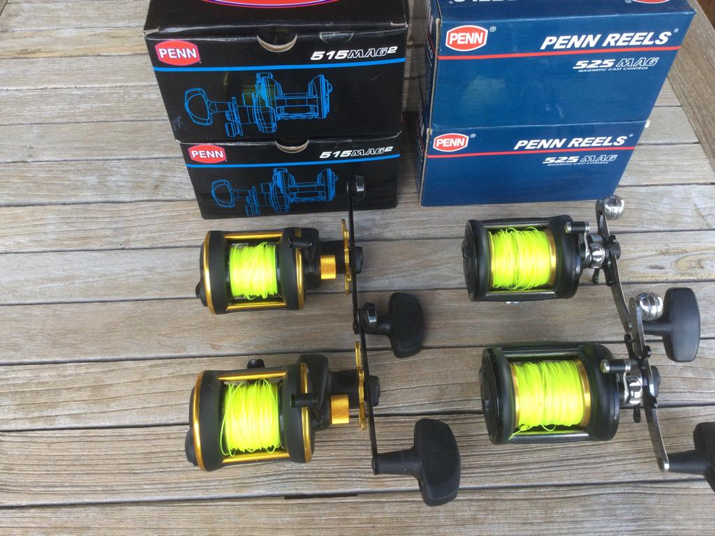 Zeevissen Penn reels ( pendelworp), Watersport en Boten, Verzenden, Zo goed als nieuw, Overige typen
