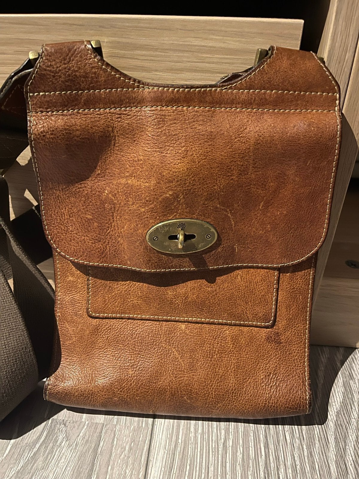 Mulberry Anthony Messenger Back, Ophalen of Verzenden, Gebruikt, Bruin