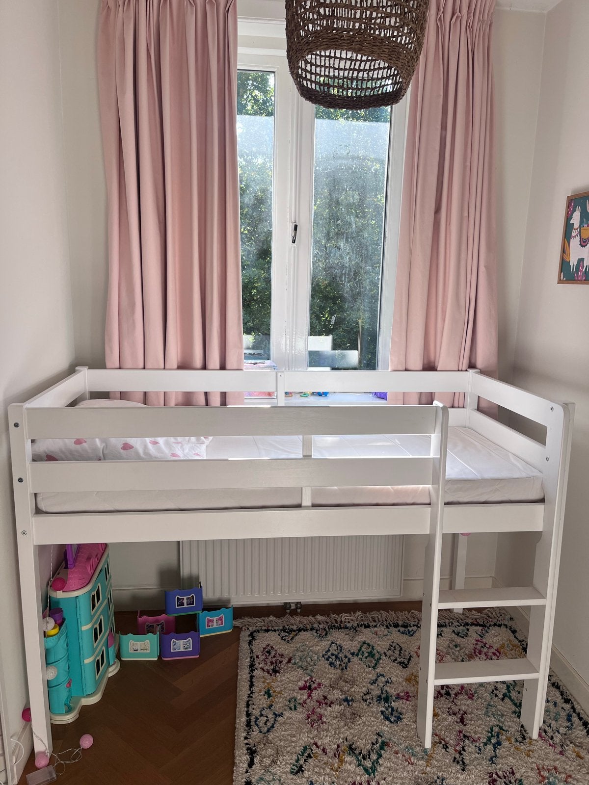 Hoppekids halfhoogslaper Eco Comfort (70x160 cm), Ophalen, Minder dan 160 cm, 190 cm of minder, Zo goed als nieuw