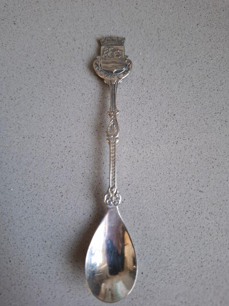 Vintage Curaçao Souvenir Lepel - Zilverkleurig, Ophalen of Verzenden