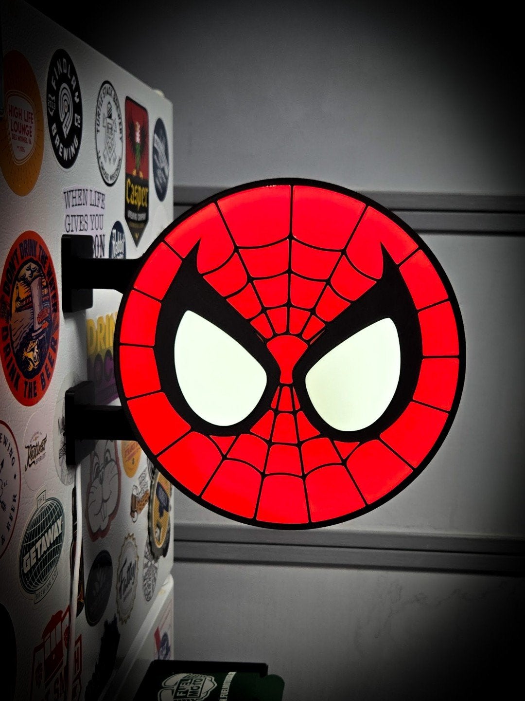 Nieuwe Dubbelzijdige LED Spiderman Lamp - 23 cm, Ophalen of Verzenden