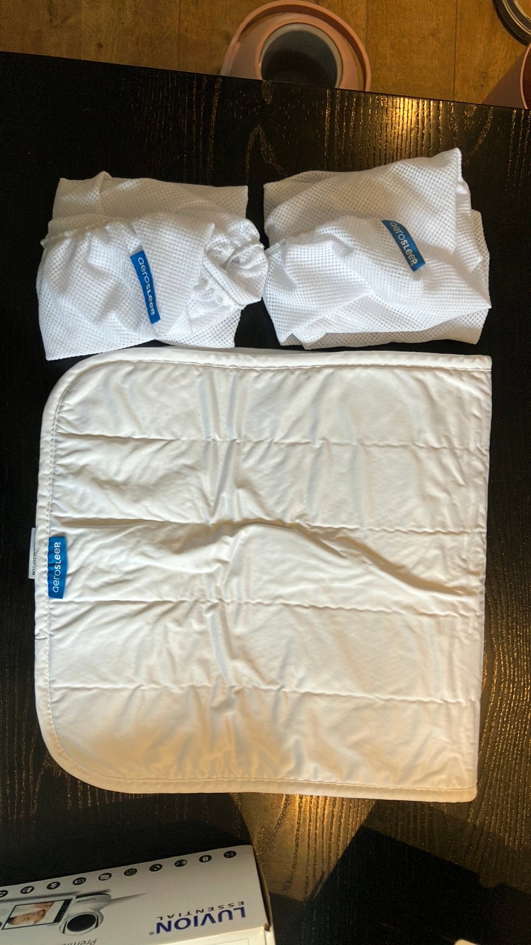 Aerosleep 1x topper 2x hoeslaken 40x80, Kinderen en Baby's, Jongetje of Meisje, Wit, Beddengoedset, Ophalen of Verzenden
