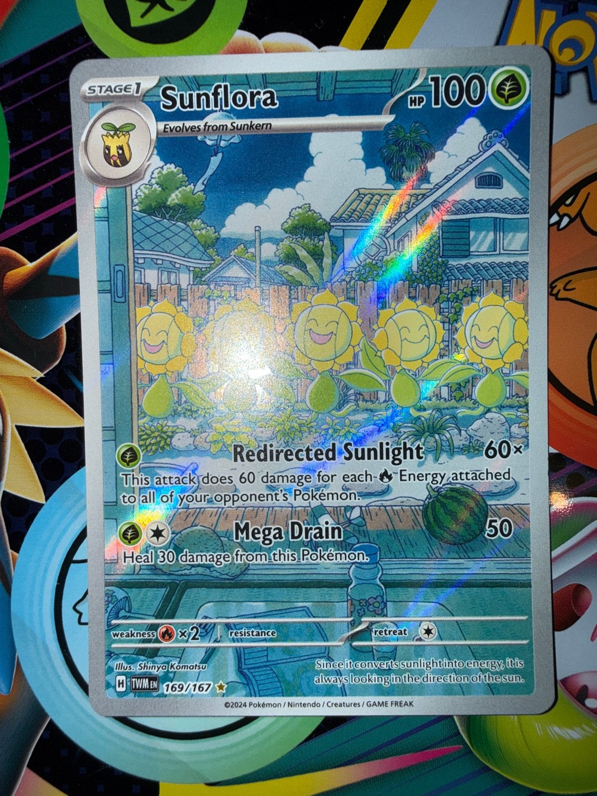 Sunflora 169/167 - Paldean Fates - Pokémon Kaart, Hobby en Vrije tijd, Verzamelkaartspellen | Pokémon, Zo goed als nieuw, Losse kaart
