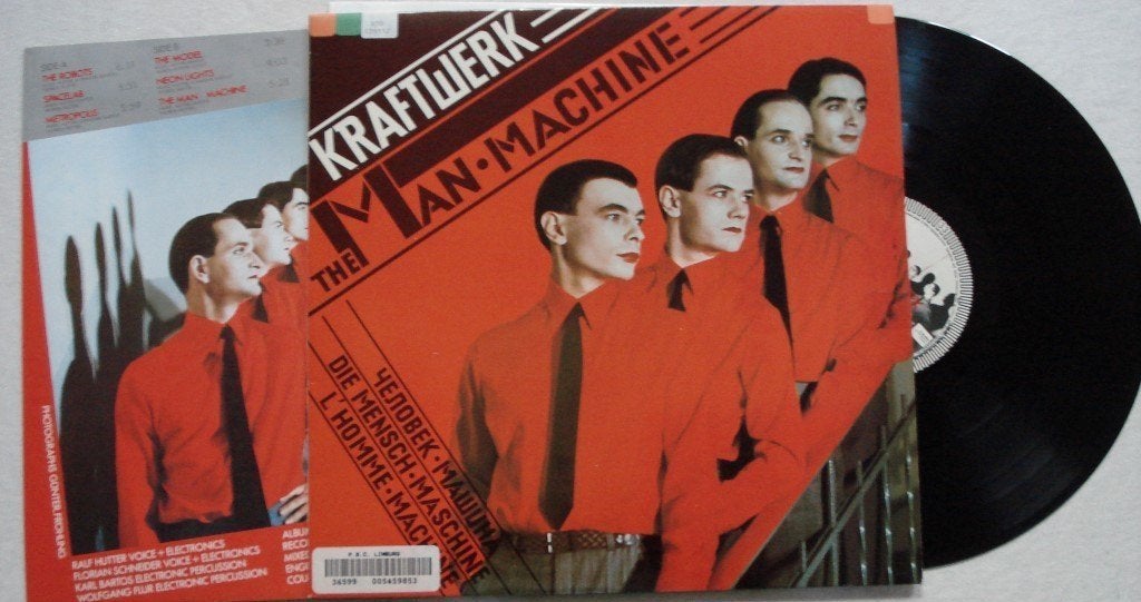 Kraftwerk - The man machine, Inclusief binnenhoes, Ophalen of Verzenden, Gebruikt, 12 inch