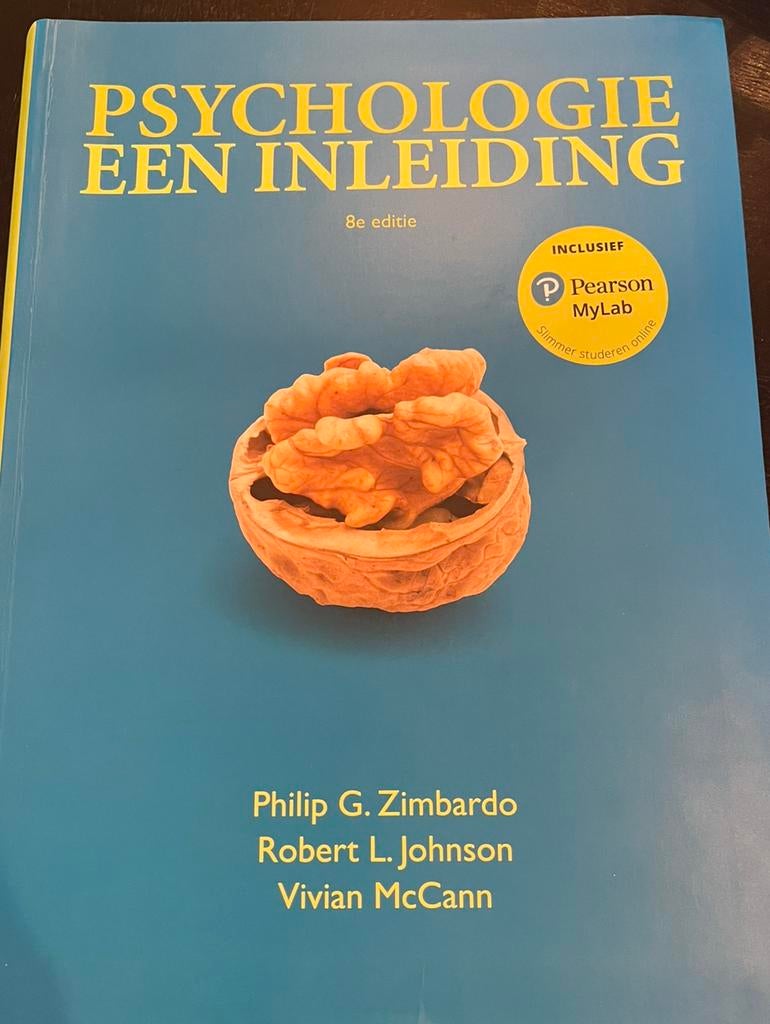 Psychologie een inleiding - studieboek - 8e editie, Pearson, Ophalen of Verzenden, Zo goed als nieuw, Beta