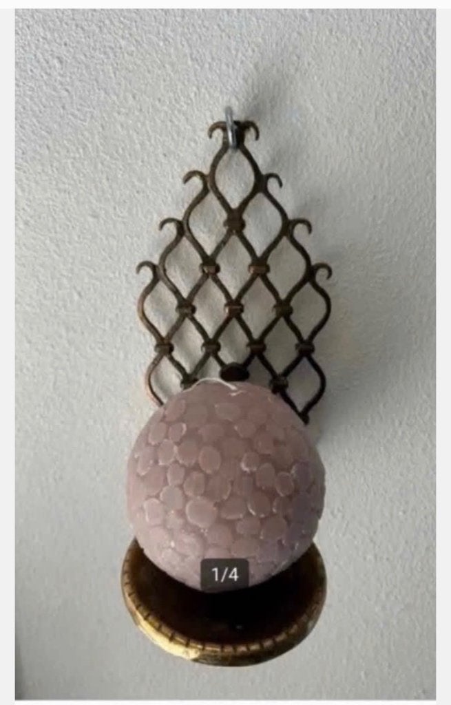 Vintage Kaarsenhouder met Kaars, oosterse look, Ophalen of Verzenden, X, Kaars, X