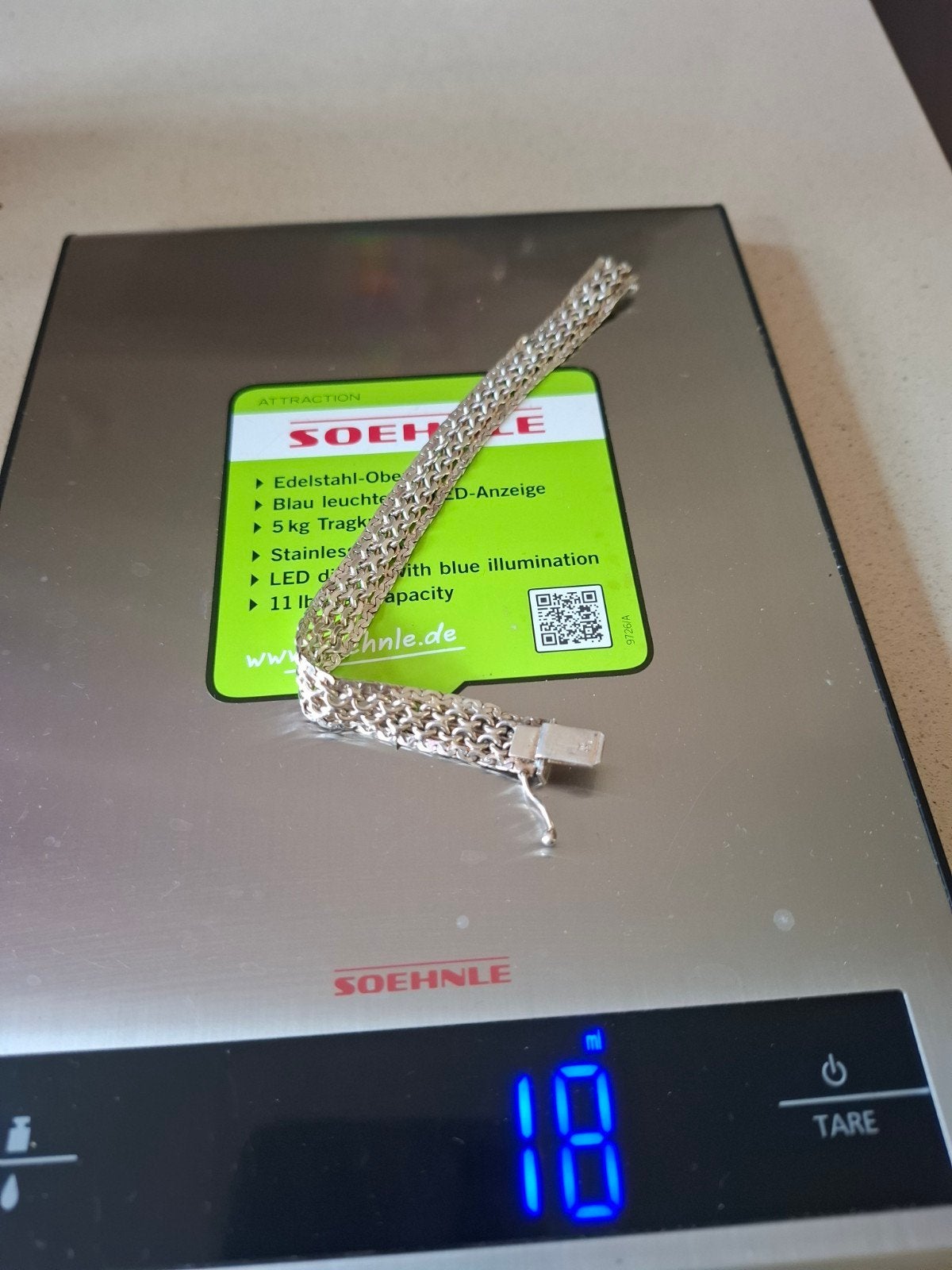 Chique zilveren 925 armband voor heren en dames, Ophalen of Verzenden, Gebruikt, Zilver, Zilver