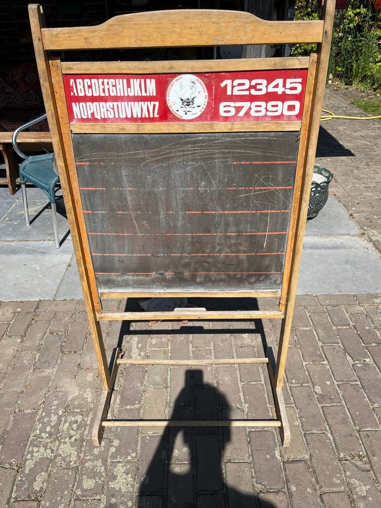 Vintage Brocante Krijtbord - Authentiek en Decoratief, Ophalen, Huis en Tuin
