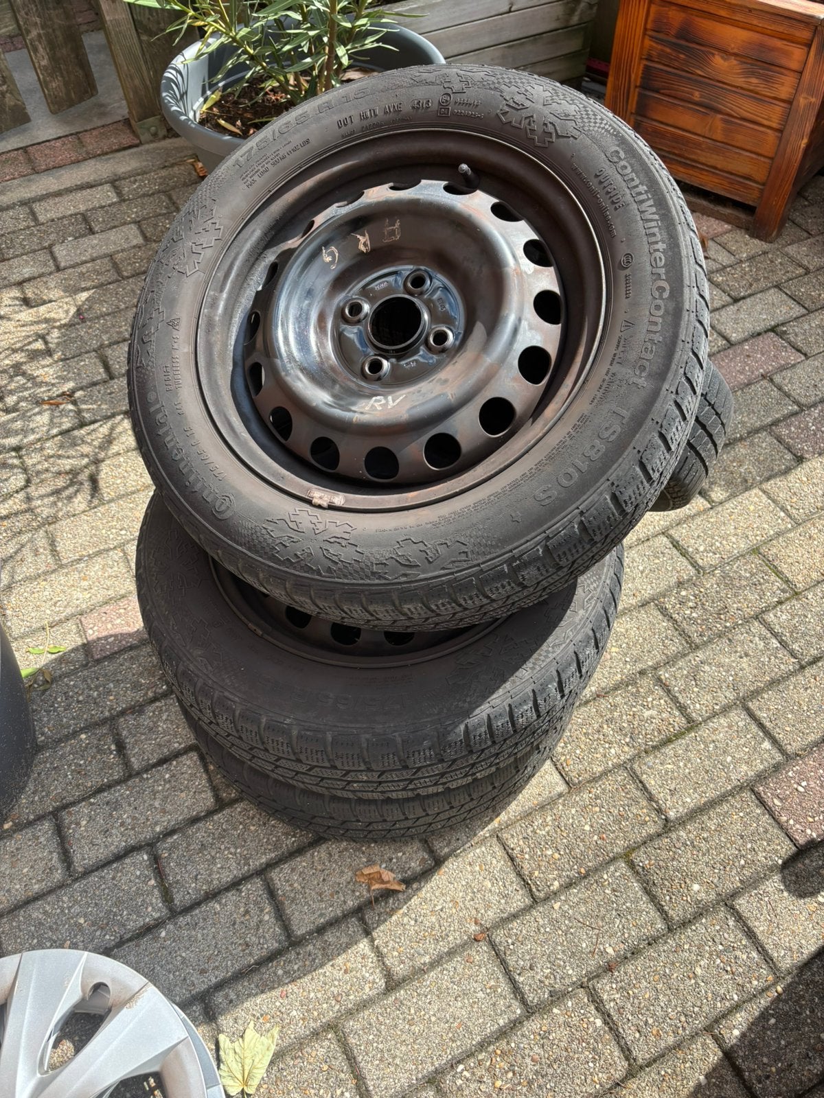Stalen velgen set 4x100 15 inch, Ophalen