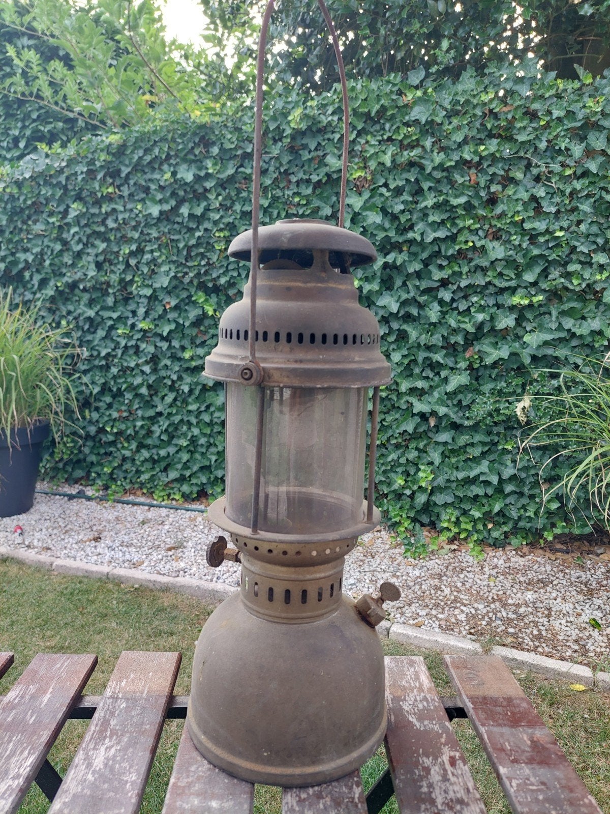 olielamp, Ophalen