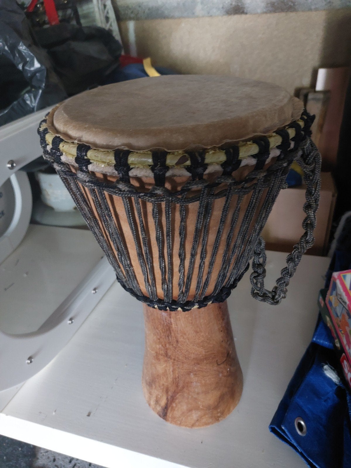 Mooie Djembe - Handgemaakte Afrikaanse Trommel, Ophalen, Gebruikt, Trommel