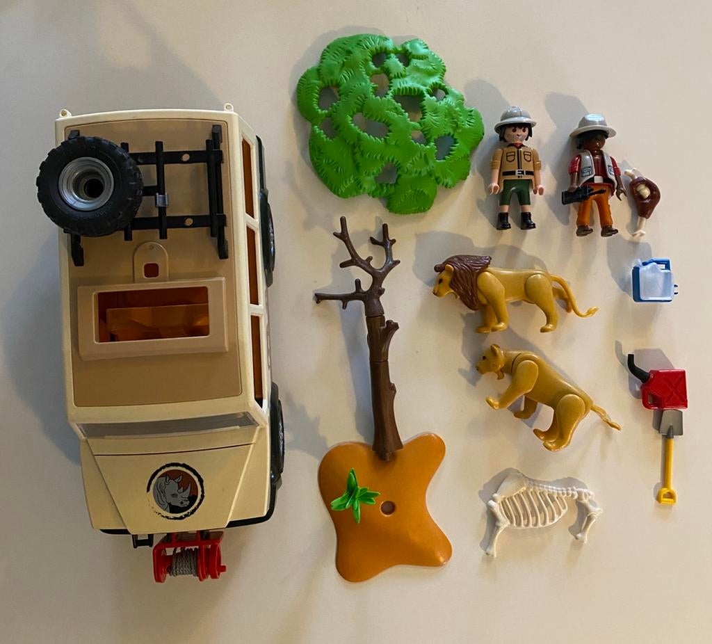 Playmobil safari 4x4 met lier 6798, Ophalen of Verzenden, Gebruikt