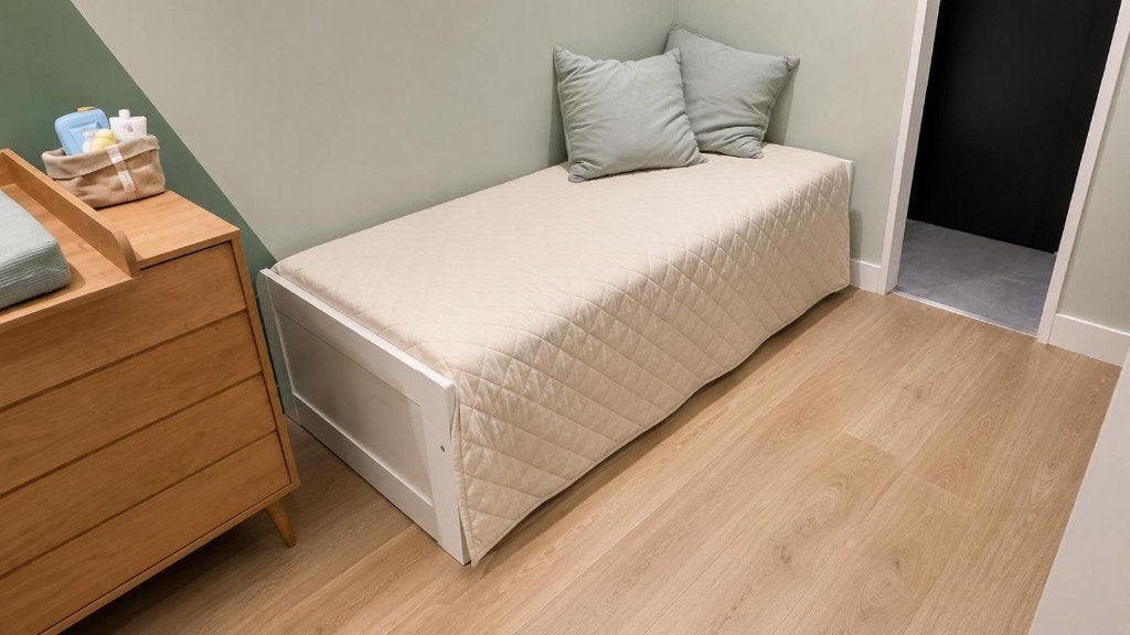 Mooi uitschuifbed (80x200 /2-persoons) met 2 lades – z.g.a.n, Huis en Inrichting, Ophalen, Verstelbaar, Eenpersoons, Wit