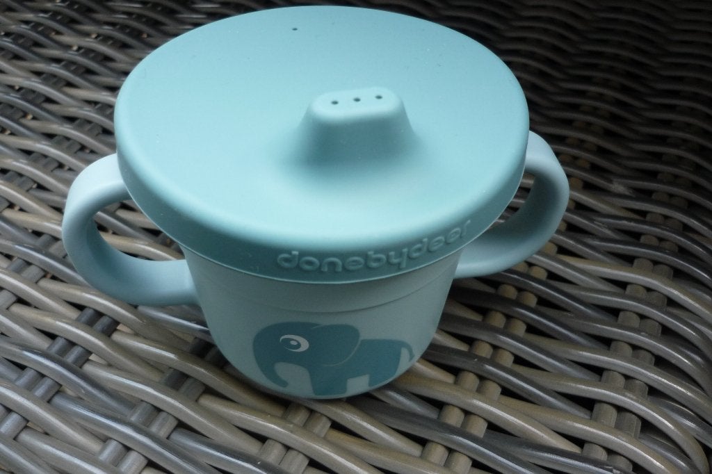 Donebydeer cup (tuitbeker en snackbeker ) ''ELPHEE BLUE ''., Ophalen, Nieuw, Overige typen