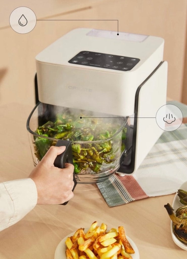 glass airfryer - Create brand, Beige, Nieuw, Ophalen of Verzenden, Overige merken