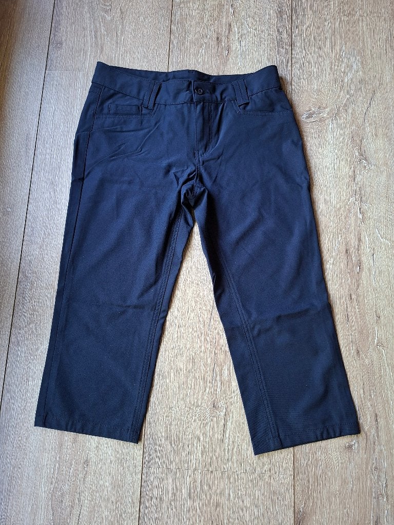 Dames golfbroek 3/4 maat 31, Blauw, Ophalen of Verzenden, Zo goed als nieuw, Maat 36 (S)