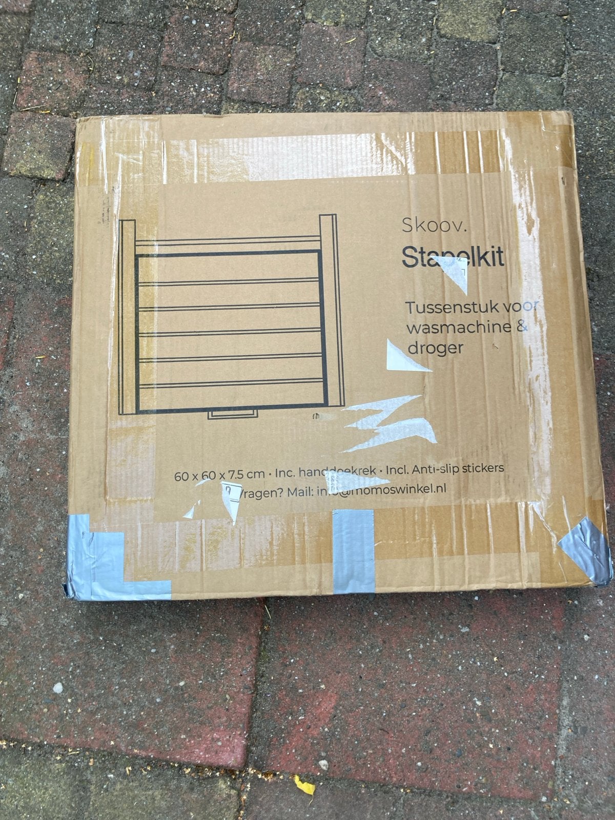 Skoov Stapelkit Tussenstuk voor wasmachine & droger, Ophalen, Nieuw
