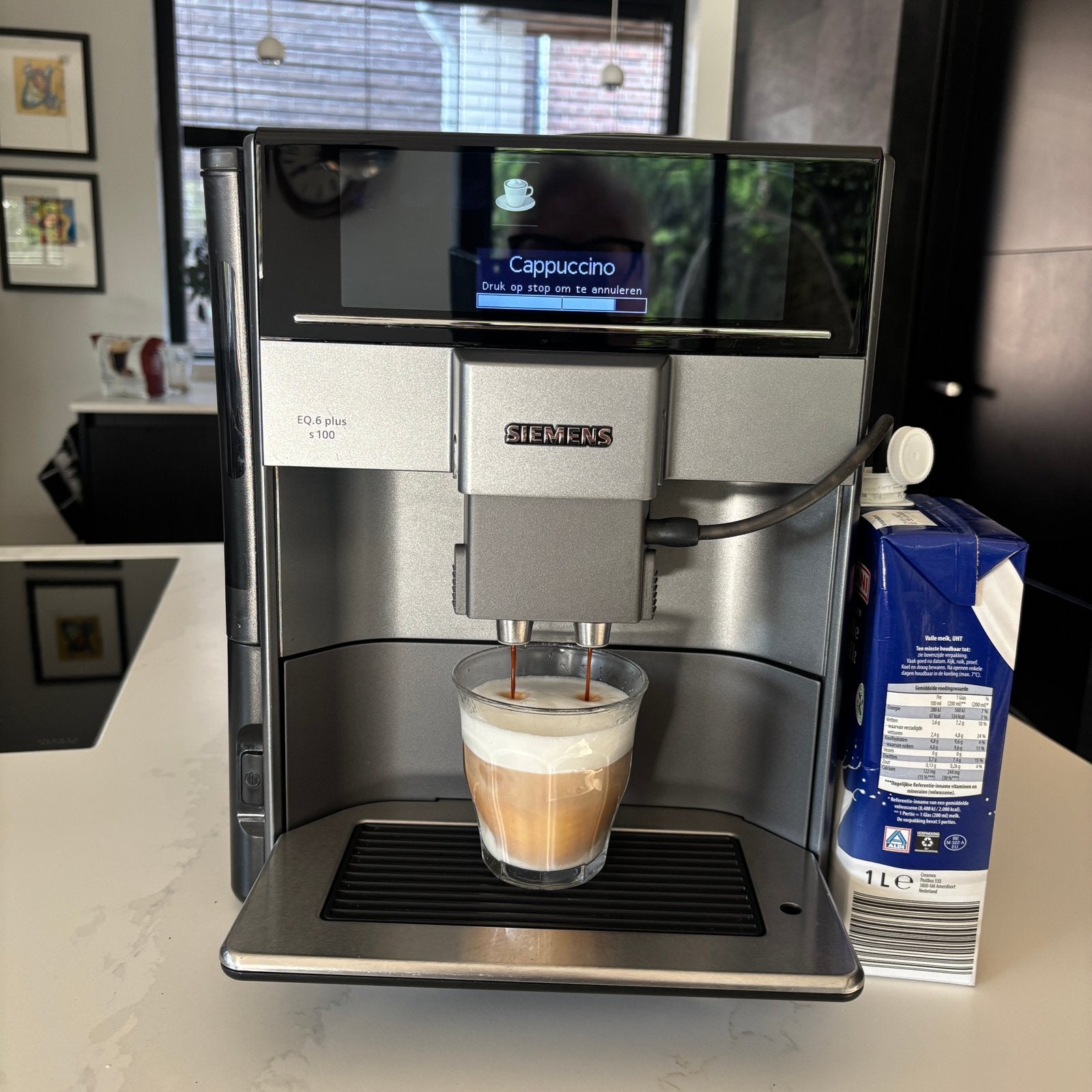 Siemens super nette goed onderhouden bonenmachine, Ophalen, Zo goed als nieuw, Koffiemachine