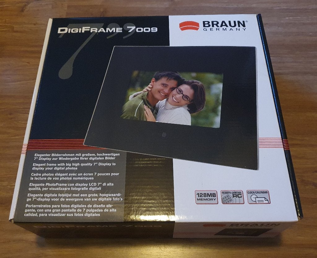 Braun Digiframe 7000, Afstandsbediening, Verzenden, Zo goed als nieuw, Minder dan 1 GB