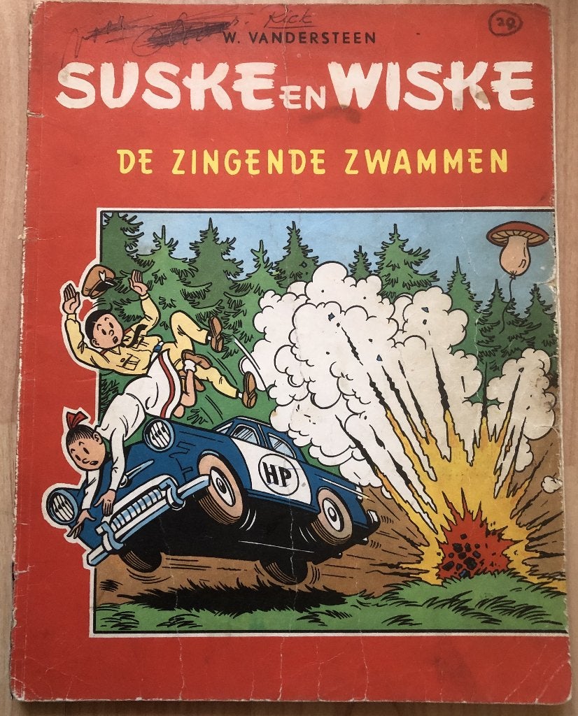 W. VANDERSTEEN - SUSKE EN WISKE - DE ZINGENDE ZWAMMEN, Eén stripboek, Ophalen of Verzenden, Zo goed als nieuw, Willy Vandersteen