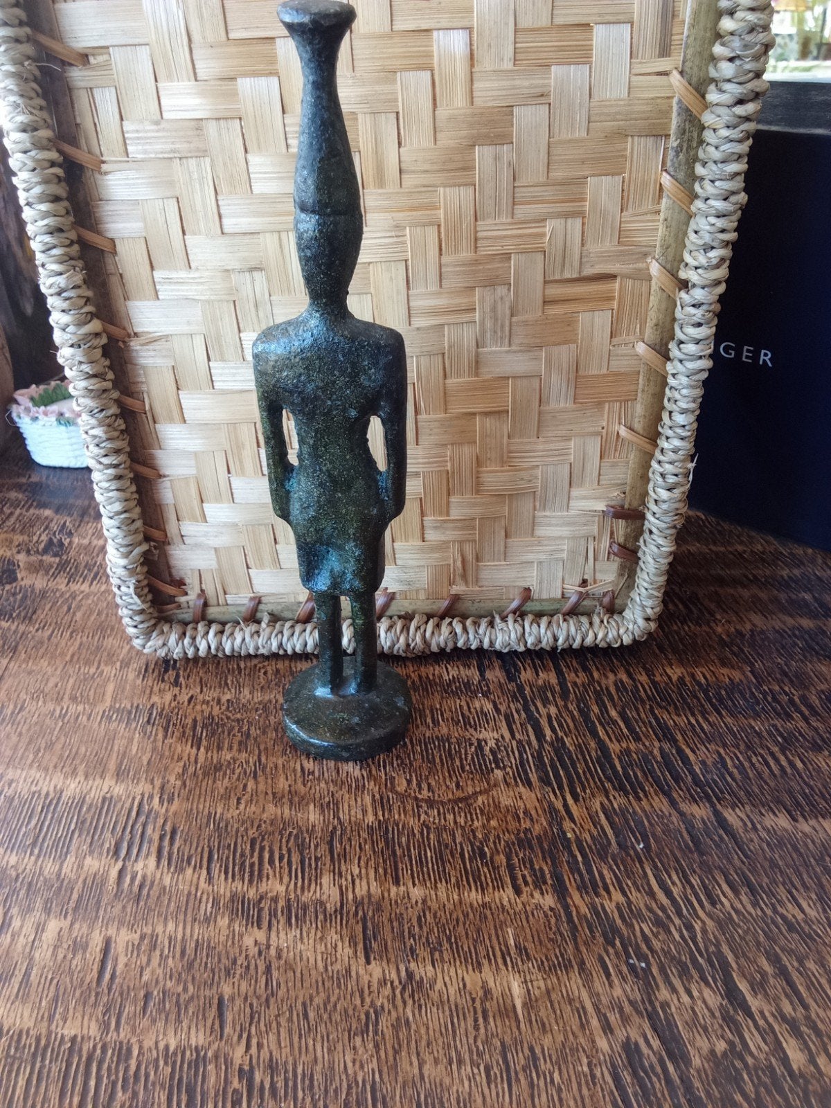 Antiek Egyptisch beeldje van brons, Antiek en Kunst, Ophalen of Verzenden