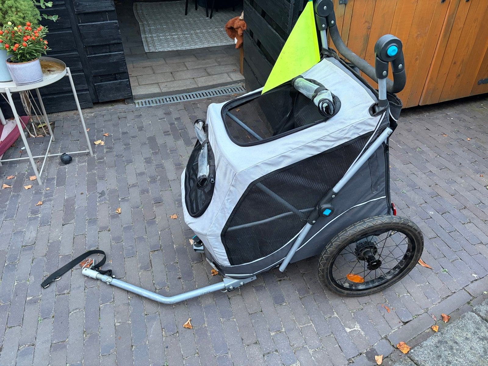 Trixie Hondenfietskar Grijs - Snel Inklapbaar (Maat S), Fietsen en Brommers, Ophalen, Gebruikt, Minder dan 20 kg, Opvouwbaar