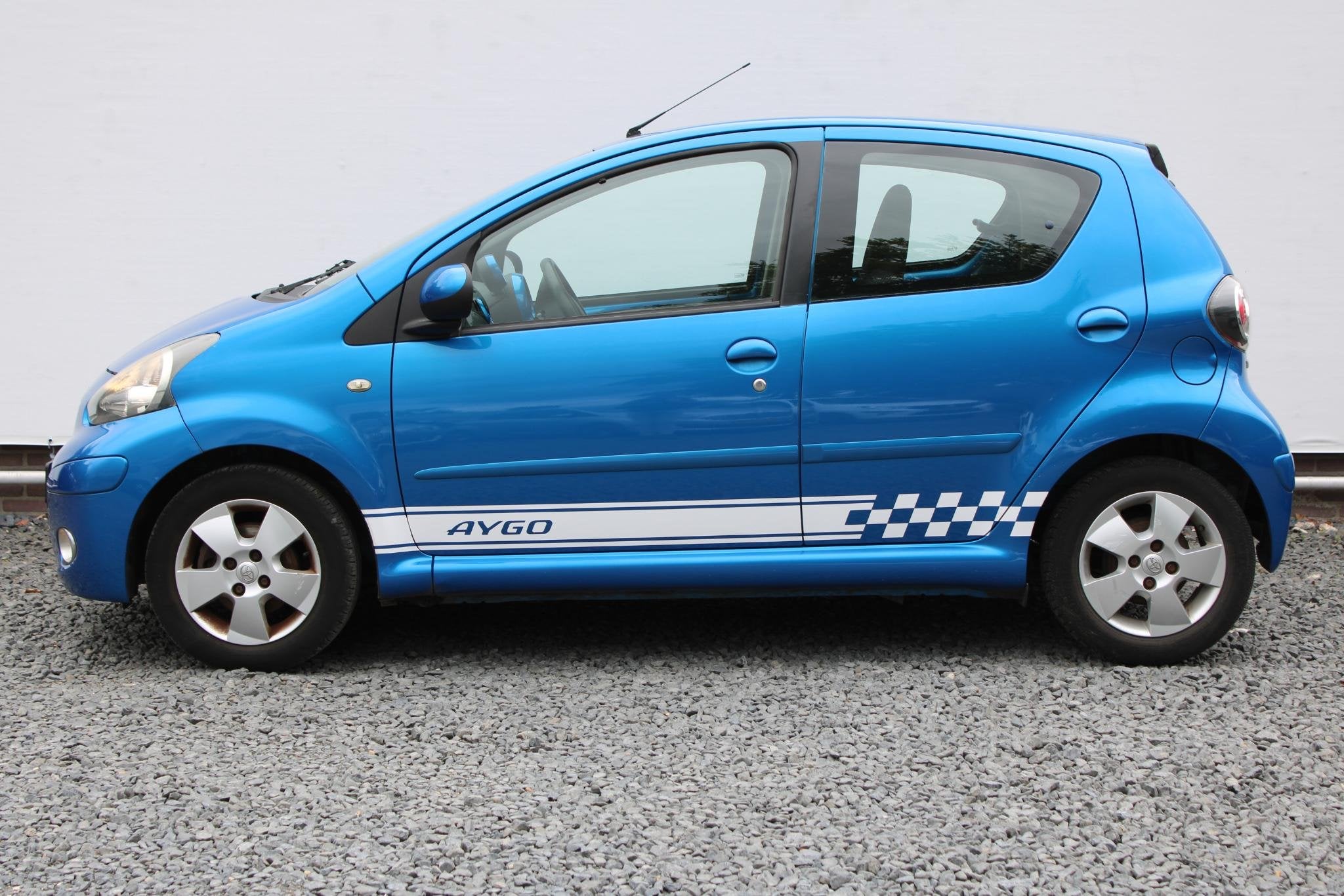 Toyota Aygo 1.0-12V Dynamic Blue 2e Eig. met Airco, Voorwielaandrijving, Stof, Gebruikt, 68 pk
