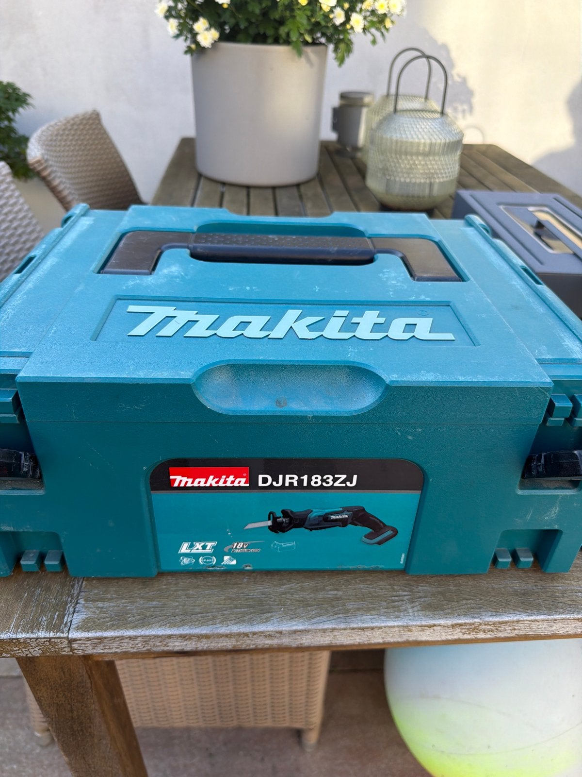 Makita DJR183ZJ Reciprozaag - 2x gebruikt, Ophalen of Verzenden, Zo goed als nieuw, Reciprozaag