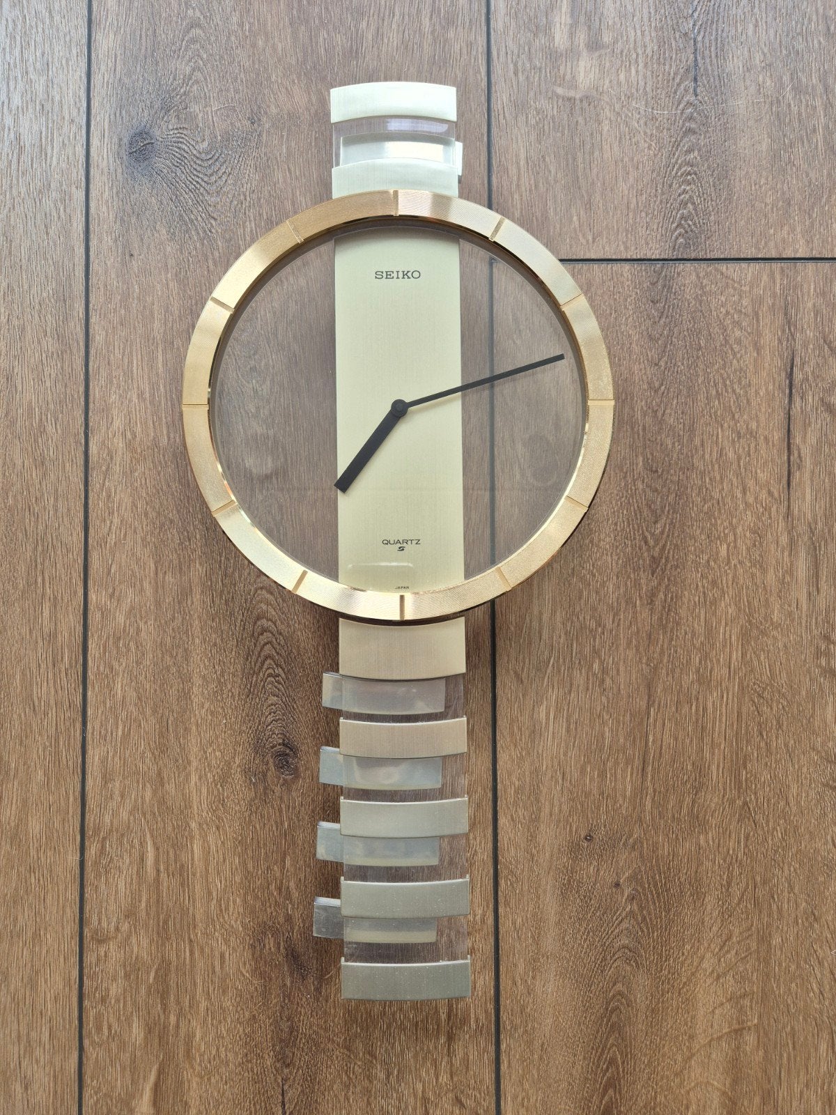 Zeldzame Vintage Seiko Kwarts Slinger Wandklok Jaren '80, Ophalen of Verzenden
