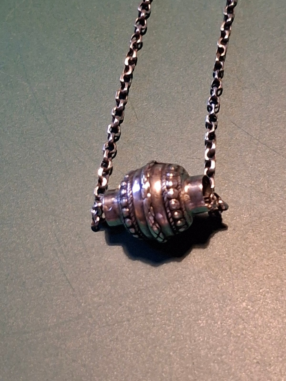 zilveren ketting met antieke hanger, Ophalen of Verzenden