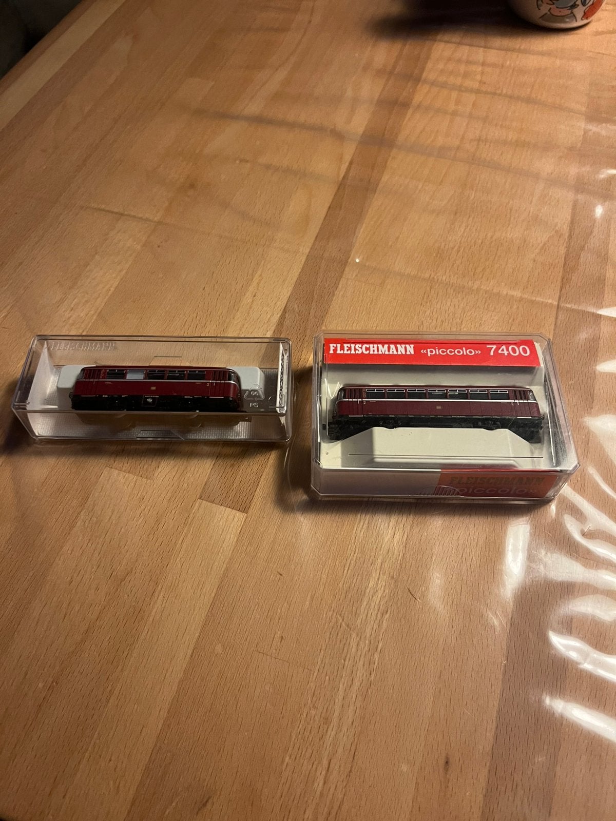 Fleischmann 7400 en 7401 N spoor railbus met bijwagon, Fleischmann, Ophalen of Verzenden, Zo goed als nieuw, Analoog